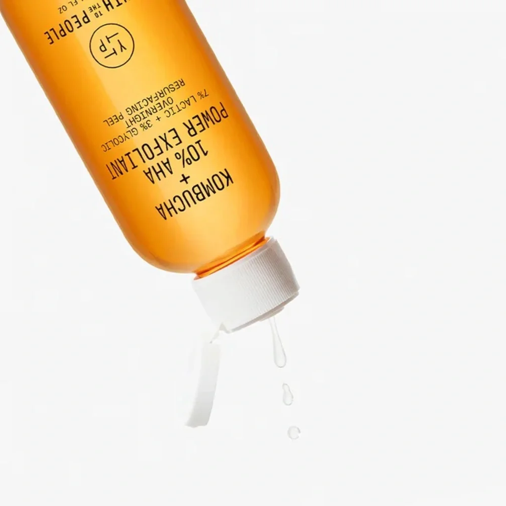 YTTP Kombucha + 10% AHA Liquid Exfoliant with Lactic Acid and Glycolic acid